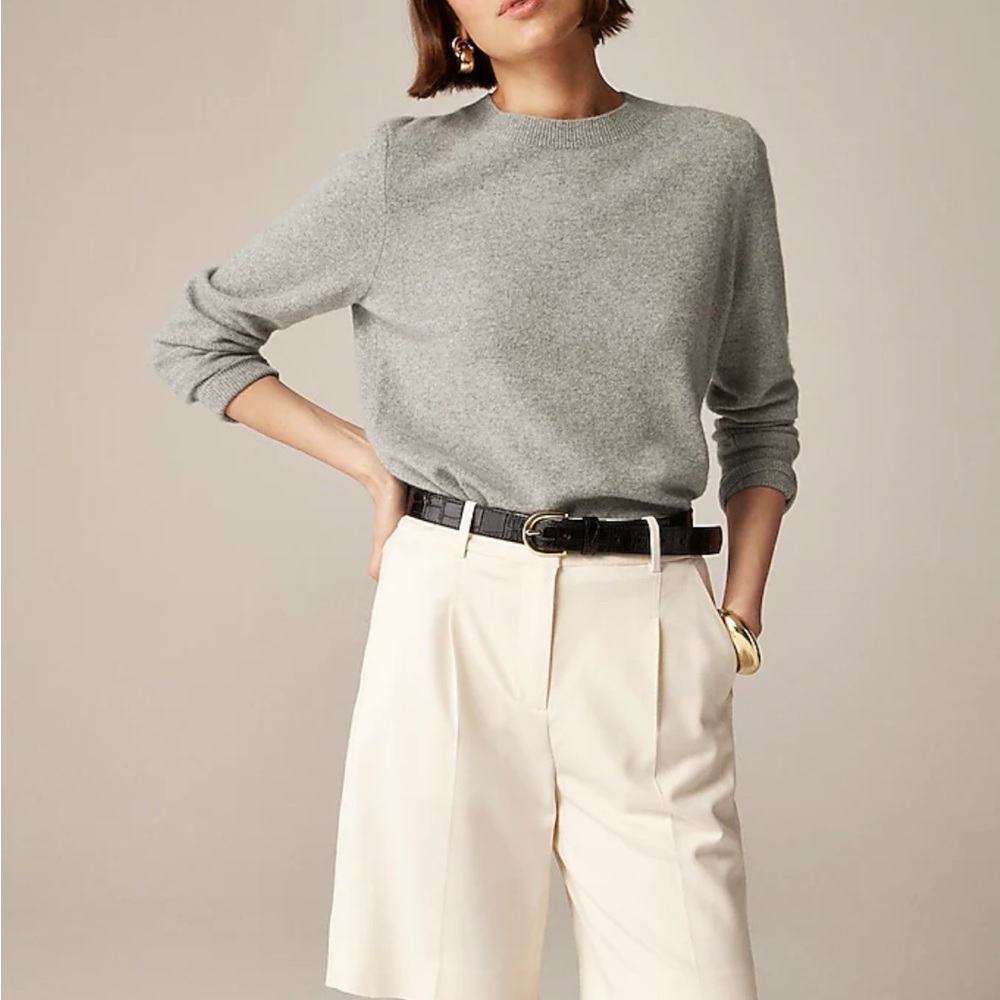 J. Crew Gray Cashmere Sweater